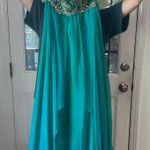 Beaded A Line Formal/prom Strapless Dress Size M Photo 2