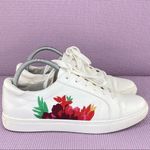 G.H. Bass & Co. Siri Floral Embroidered Lace Up Sneaker White 9 White Photo 2