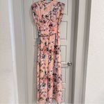 Eliza J  Blush Floral Print Surplice‎ Dress Size 10 Photo 4
