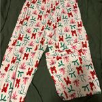 Colorful Bow Print Pajama Pants Red Photo 0