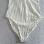 MELISSA ODABASH BARBUDA IVORY RIBBED SWIMSUIT, IVORY RIBBED, SIZE 8, $270 White Photo 5