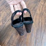 Donald Pliner Donald J Pliner • Gema Low-Heel Leopard Slingback Pumps brown velvet point toe Photo 9