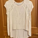 Forever 21 Lace trim hi-low tee Photo 1