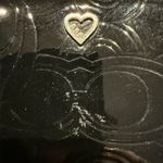 Coach POPPY EMBOSSED PATENT LEATHER SLIM ZIP WALLET BLACK RARE MINT S Photo 1