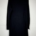 Abercrombie & Fitch Black Long Sleeve Sweater Dress Womens M Mini Fall Cozy Photo 7