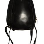 Roots  Black Leather Mini Backpack / Purse Photo 1