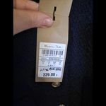 Massimo Dutti NWT  Wool Blend‎ Gold Button Blazer/Coat Small Photo 7