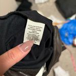 Vintage Havana Stretch Split Hem Flare Pants Faux Leather Chocolate Photo 6