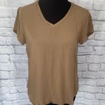 Ci Sono women M v-neck short sleeve blouse tan Photo 0