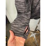 Athleta  Women Size S Grey Heathered Hoodie Thumbholes Zip Pockets‎ Athleisure Photo 2