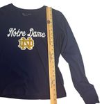 Under Armour Notre Dame Long Sleeve Tee Navy Blue Size Small Photo 3
