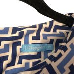 J. McLaughlin Shift Dress with Zipper Back and Pockets, Short Sleeve, Geometric Photo 2