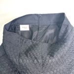 Akris Punto Jacquard Black Pleated Swiss Dot Stripe Skirt 12 Photo 1