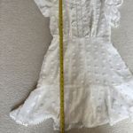 Simplee Apparel Simplee 1/2 sleeve mini Elegant White Lace Dress in M Photo 3