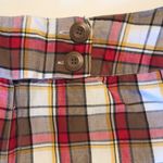 Connection plaid cuffed women’s short Red Size 2X Photo 1