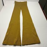 Good American  Plaited Rib‎ Boss Flare Pants GoldenRod Womens GA Size 3 Large NEW Photo 11