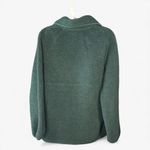 Madewell Polartec Teddy Fleece Half Zip Sweater Size S - Green Photo 3