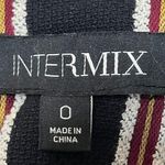 Intermix Lisa Boucle Striped Jacket Blazer Peplum Biker Women's Size 0 Photo 7