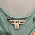 Toad & Co Samba Flow Tank Dress Ribbed Organic Cotton Blend Light Teal Blue S Green Photo 1