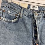 AGOLDE NWT 26 Nico High Rise Slim Boot Jeans Distress 5-Button Closure $168 MSRP Photo 4