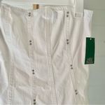 Wild Fable  Denim Pleated Mini A‎ Line Dress White NWT Photo 1