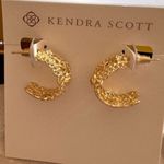 Kendra Scott  Krista Lace Gold Huggie Earrings Photo 2
