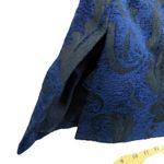 Lucky Brand Brocade Open Front Swing Jacket Womens XL Navy Black Jacquard Photo 5