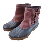 Sperry Top Sider STS80770 Women 7 Brown Leather Waterproof Saltwater Duck Boot Photo 1