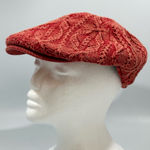 Adora Red Knit Sweater Flat Hat Cap Photo 0
