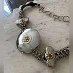 Vintage 80s Metal Disc Woven Rope Waist Belt Photo 1