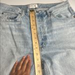 AGOLDE  Riley High Rise Distressed Light Wash Denim Straight Crop‎ Jeans Size 31 Photo 12