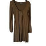 Michael Stars  Y2k Dress One Size Brown Long Sleeve Casual Knit Western‎ Boho Photo 1