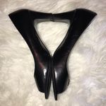 Ralph Lauren Lauren  black open toe leather heels 9 Photo 9