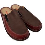ZUMFOOT Women's Slip On Mules Clogs Leather Brown Size 41M 10 US Comfort Shoes Photo 0