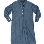 Tory Burch Deneuve Light Blue Denim Knee Length Shirtdress Size XS Photo 1