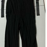 Black Cargo Utility Overalls Coveralls Jumpsuit Pants Joggers Size M ⛓️ Size M Photo 1