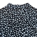 Tory Burch Veta Silk Dot Print Blouse Black Ivory Size Photo 13