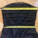 Betsy and Adam Vtg 90s Y2K Black Tulle Retro 50s Pinup Strapless Prom Tea Cupcake Swing Dress Photo 5