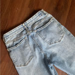 Amuse Society  bleached fray cropped jeans revolve fall casual classic denim $100 Photo 5