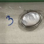 VTG Silver Tone Mother Of Pearl Brooch Pin With Hook Wedding Party Anniversary White Photo 11
