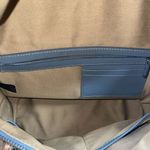 Kelsi Dagger KELSI‎ DAGGER Brooklyn Blue Brown Leather And Canvas Backpack Photo 4