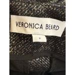 Veronica Beard  Stila Metallic Pants‎ NEW Black Gold Crop Straight Leg Trousers 2 Photo 5