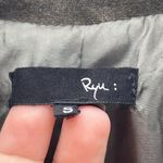 Ryu  Green Ruffled Wool Blend Buckle Mid Length Trench Coat Size S Photo 3