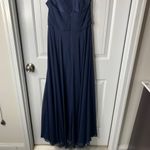 Jenny Yoo Jenni Yoo BHLDN Navy Maxi Dress Halter Bridesmaid Formal size‎ 4 wedding guest Photo 6