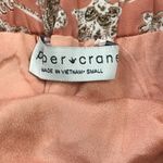 Paper Crane  Paisley Skirt Women's Small Peach, Neutral Lined Tie‎ Elastic Waist Photo 4
