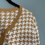 Jessica London Brown Houndstooth Cardigan Sweater - Size 14/16 - Women's Plus Photo 1