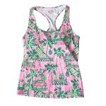 Lilly Pulitzer  SPF 50 Luxletic Sport Bra Tank Top Tropical Mandevilla Size M Photo 5