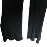 Reformation Jumpsuit Flare Leg Lace Up Ribbed Sleeveless Black M Photo 2