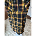 No Boundaries Dark Academia Plaid Bodycon Mini-Dress Grunge Y2K Punk Boho Yellow  Photo 4