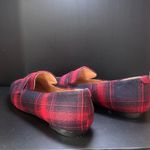 J. Jill Red and Black Plaid Women's Loafers Size 7 Photo 1